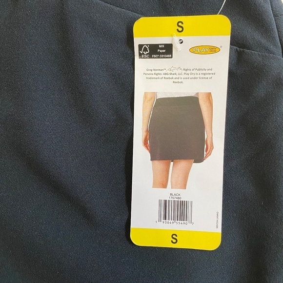Greg Norman Ladies’ Skort/Skirt, Pull-On, Black, Small, NWT - Picture 5 of 14